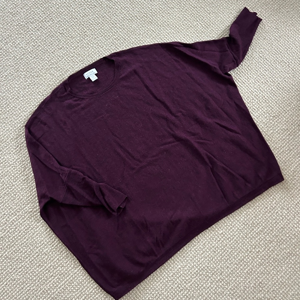 100% merino wool boxy sweater